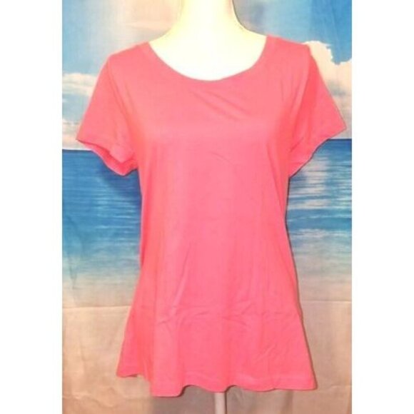 Set Lot of 3 Woman's Short Sleeve Tee Shirt Tops ASSORTED COLORS size LARGE - Picture 5 of 10